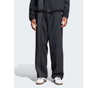adidas Originals - Fashion Firebird - Pantaloni sportivi neri in seersucker-Nero 2XL