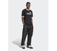 adidas Originals - Fashion - Pantaloni neri con zip e pannello laterale in rete-Nero XS