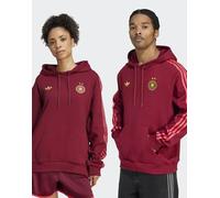 adidas Originals - Felpa con cappuccio della Germania color bordeaux team coll 2-Rosso 3XL