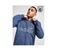 adidas Originals Felpa con Cappuccio Stitch, Blu XS
