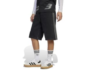 Adidas Originals Firebird Denim Shorts in Nero