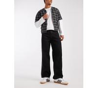 adidas Originals - Firebird - Jeans ampi neri-Nero 28in