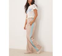 adidas Originals - Firebird - Pantaloni della tuta larghi beige e blu-Neutro L
