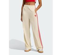 adidas Originals - Firebird - Pantaloni sportivi ampi color crema, bianco e rosso XL