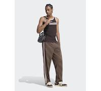 adidas Originals - Firebird - Pantaloni sportivi ampi con monogramma marrone caffè/rosa L