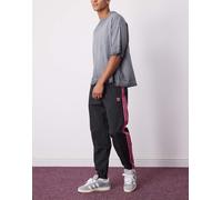 adidas Originals - Firebird - Pantaloni sportivi neri e rosa acceso-Nero XL