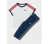 adidas Originals Firebird T-Shirt/Denim Jeans Set Infant, blu 18-24M