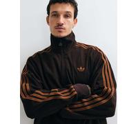 adidas Originals firebird top della tuta in corduroy marrone S