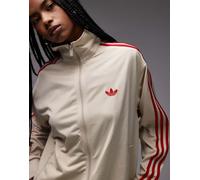 adidas Originals - Firebird - Top sportivo beige e rosso-Neutro S