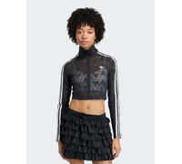 adidas Originals - Firebird - Top sportivo classico in pizzo nero S