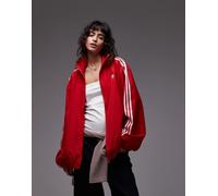 adidas Originals - Firebird - Top sportivo oversize rosso S