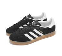 adidas Originals Gazelle Indoor Black White Gum Men Unisex Casual Shoes JI2060