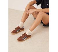 adidas Originals - Gazelle Indoor - Sneakers marrone chiaro e blu intrecciato 37 1/3