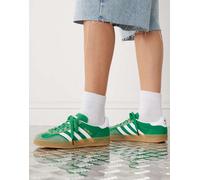 adidas Originals - Gazelle Indoor - Sneakers verdi e bianche-Verde 36 2/3