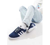 Adidas Gazelle Navy/White da Uomo 45 1/3 Blu