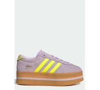 adidas Originals - Gazelle - Sneakers lavanda e gialle con suola rialzata-Viola 43 1/3