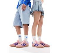 adidas Originals - Gazelle - Sneakers rosa e blu con suola in gomma-Multicolore 38