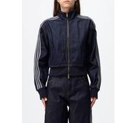ADIDAS ORIGINALS Giacca bomber corta in denim con logo 3-Stripes L Blue