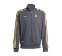 ADIDAS ORIGINALS Giacca di felpa sportiva 'Manchester United Terrace Icons' grigio / arancione chiaro Uomo ADIDAS ORIGINALS SxTaglie normali grigio / arancione chiaro
