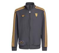 ADIDAS ORIGINALS Giacca di mezza stagione 'Manchester United Terrace Icons' arancione chiaro / nero Bambini ADIDAS ORIGINALS 152 arancione chiaro / nero