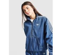 adidas Originals Giacca Track 1/4 Zip Denim Bambina Junior, blu 13-14Y
