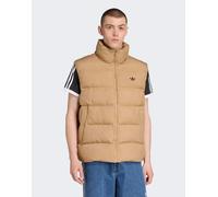 adidas Originals - Gilet imbottito color cartone tono su tono-Marrone S