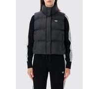 ADIDAS ORIGINALS Gilet imbottito e trapuntato con collo alto e logo Trifoglio M Nero