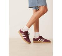 adidas Originals - Handball Spezial - Sneakers color granata e crema con suola in gomma-Rosso 47 1/3