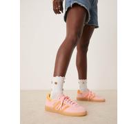 adidas Originals - Handball Spezial - Sneakers rosa e arancioni con suola in gomma 38 2/3