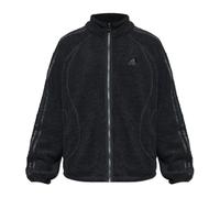 Adidas Originals, ,Jackets ,Uomo ,Nero ,S Giacca in Pile con Collo Alto