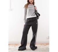 adidas Originals - Jeans dritti neri con stampa leopardata-Multicolore W27
