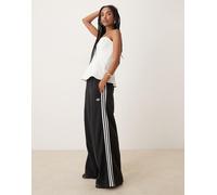 adidas Originals - Joggers a fondo ampio neri con 3 strisce-Nero M