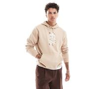 adidas Originals - Lab - Felpa beige con cappuccio e dettaglio mimetico-Neutro 2XL