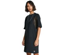 Adidas Originals Lace Tee Abito Camicia Midi Maniche Corte Nero Sexy