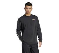 adidas Originals - T-shirt a maniche lunghe della Juventus nera con pallone da calcio oro scuro-Nero M