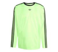 adidas Originals - Adidas adicolor - Jersey a maniche lunghe in jacquard verde fluo/nero XL