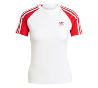 adidas Originals - Adicolor - T-shirt rossa stile anni '90 con maniche raglan-Bianco S