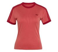 Adidas WMNS HEATHER 3-STRIPES CALI TEE women Shortsleeves red in taglia:S