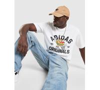 adidas Originals Maglietta Trefoil Cap, bianco XS