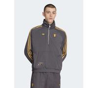 adidas Originals - Manchester United Terrace Icons - Giacca nero utility con zip corta XS