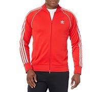 adidas Originals Men's Adicolor Classics Superstar Track Jacket, Vivid Red, Small