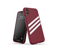adidas Originals OR Moulded Suède - Custodia per iPhone XS/X, colore: Rosso scuro