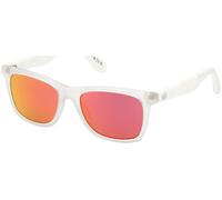 Occhiali adidas Originals OR0101 trasparente con lenti a specchio rosso viola