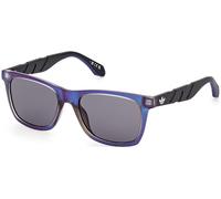 Occhiali adidas Originals OR0101 lilla azzurrino nero con lenti a specchio grigio