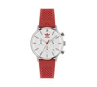 ADIDAS ORIGINALS Orologio analogico 'CODE ONE CHRONO' rosso / argento Donna ADIDAS ORIGINALS One Size rosso / argento