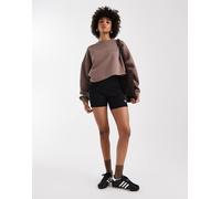 adidas Originals - Pantaloncini neri e bianchi con 3 righe-Nero XS 4in