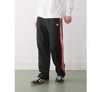adidas Originals - Pantaloni sportivi ampi in rete neri-Nero M