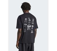 adidas Originals - Peter Moore - T-shirt nera-Nero XS