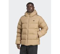 adidas Originals - Piumino color cartone tono su tono con cappuccio-Marrone M