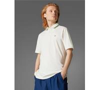 adidas Originals - Polo da golf bianco gesso in maglia twistknit con trifoglio M